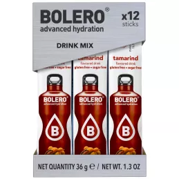 1.4) Tamarind - Box of 12 Sachets/Sticks (12x3g) sugar-free drink - BOLERO®