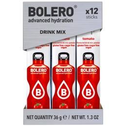 1.5) Tomato - Box of 12 Sachets/Sticks (12x3g) sugar-free drink - BOLERO®