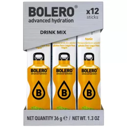 1.6) Tonic - Box of 12 Sachets/Sticks (12x3g) sugar-free drink - BOLERO®