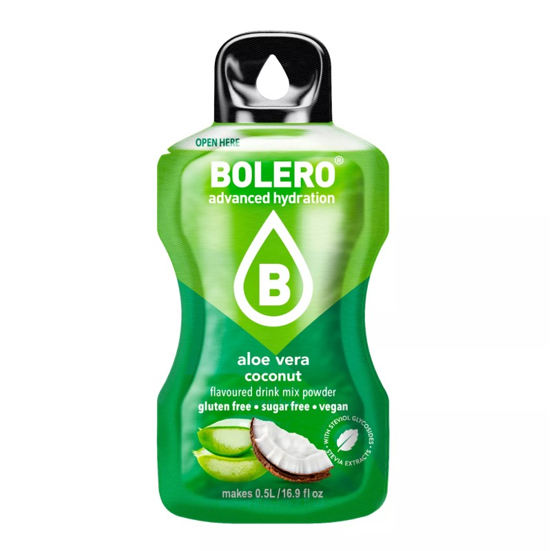 Aloe Vera+Coconut - Box of 12 Sachets (12x3g) sugar-free drink - BOLERO®