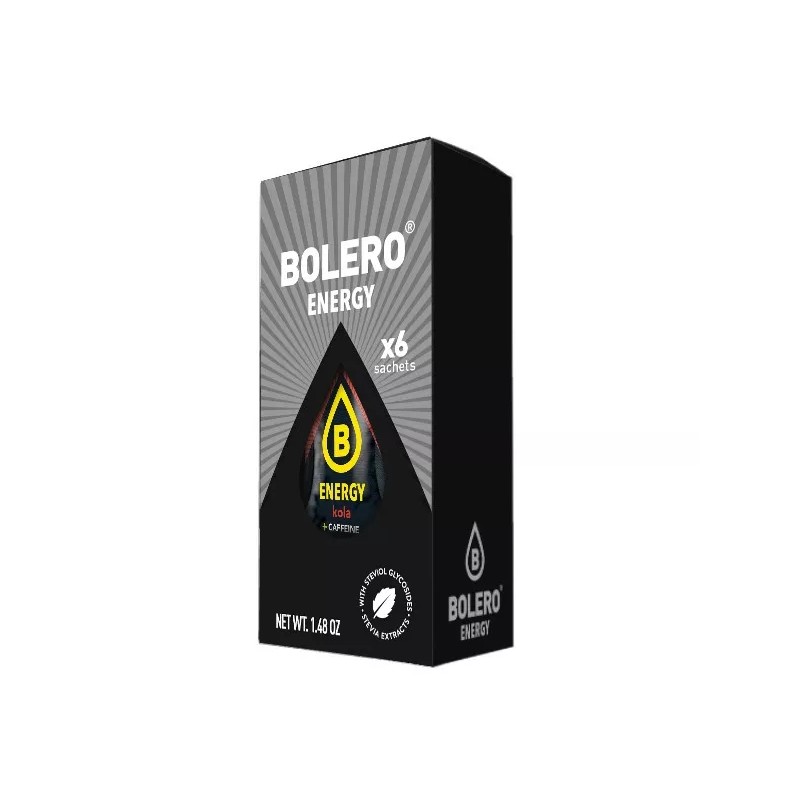 Energy Cola/Kola- Box of 6 Sachets (6x7g) sugar-free energetic drink - BOLERO®
