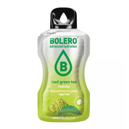 Iced Green Tea Matcha - 3g Sachet makes 500ml of ready sugar-free drink - BOLERO®
