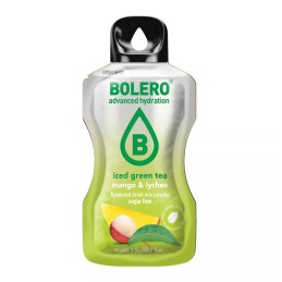 Iced Green Tea Mango+Lychee - 8g Sachet makes 1500ml of ready sugar-free drink - BOLERO®