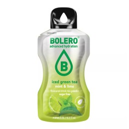 Iced Green Tea Mint+Lime - Box of 12 Sachets (12x3g) makes 6L. of sugar-free drink - BOLERO®
