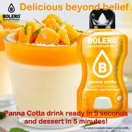 Panna Cotta - 9g Sachet makes 1500ml of ready sugar-free drink - BOLERO®