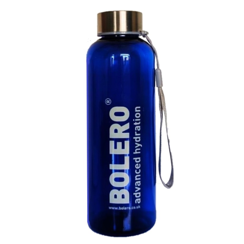 K0) Branded Blue Drink Bottle with Strap 500ml - BOLERO® K0) Branded Blue Drink Bottle with Strap 500ml - BOLERO®