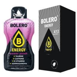 02) Energy Power Punch- Box of 12 Sachets (12x7g) sugar-free energetic drink - BOLERO®