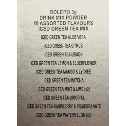 02) *LIMITED TIME PRICE* 10 Flavours of Iced Tea + 2 Drinks Free - 12 Sachets (12x3g) Makes 6L Iced Tea - BOLERO®