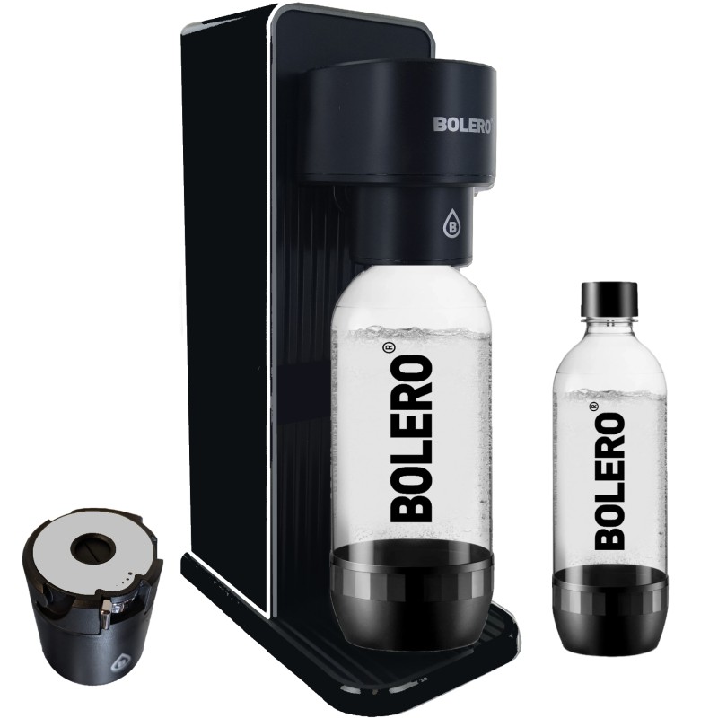 9E) Branded Sparkling Drink Machine + 2 Bottles - BOLERO®