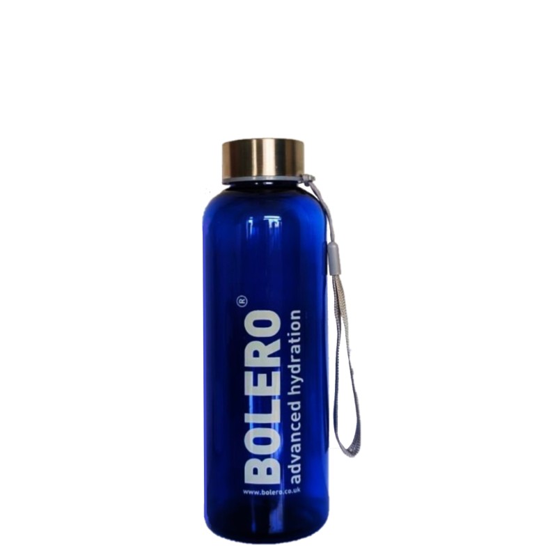 D0) Branded Blue Drink Bottle with Strap 500ml  - BOLERO®