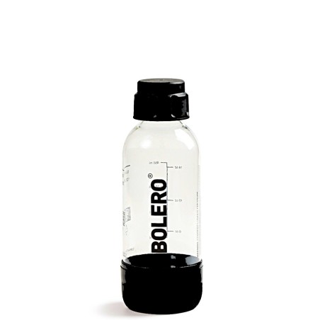 9EC) Clear Bottle for Soda Drinks with Black Accents 500ml  - BOLERO®