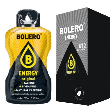 ES12) Energy Original - Box of 12 Sachets (12x7g) sugar-free energetic drink - BOLERO®