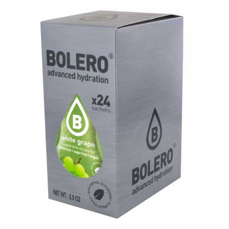 White Grape - 24 Sachets (24x9g) makes 36L. of sugar free drink.- BOLERO®