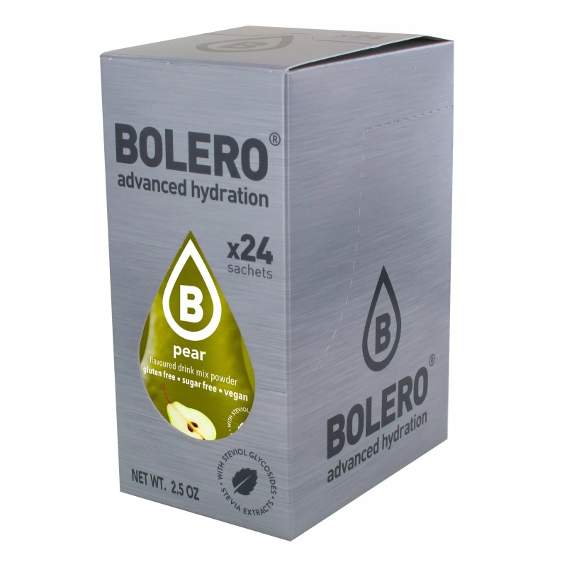 Pear - 24 Sachets (24x9g) makes 36L. of sugar free drink.- BOLERO®