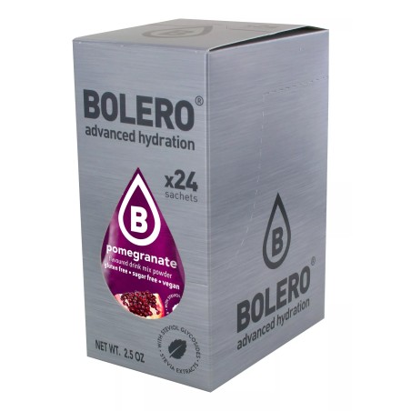 Pomegranate - 24 Sachets (24x9g) makes 36L. of sugar free drink.- BOLERO®