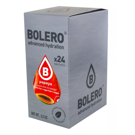 Papaya - 24 Sachets (24x9g) makes 36L. of sugar free drink.- BOLERO®