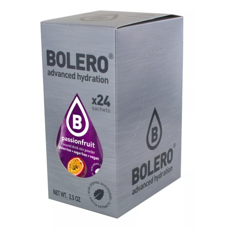 Passionfruit - 24 Sachets (24x9g) makes 36L. of sugar free drink.- BOLERO®