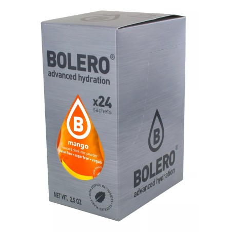 Mango - 24 Sachets (24x9g) makes 36L. of sugar free drink.- BOLERO®