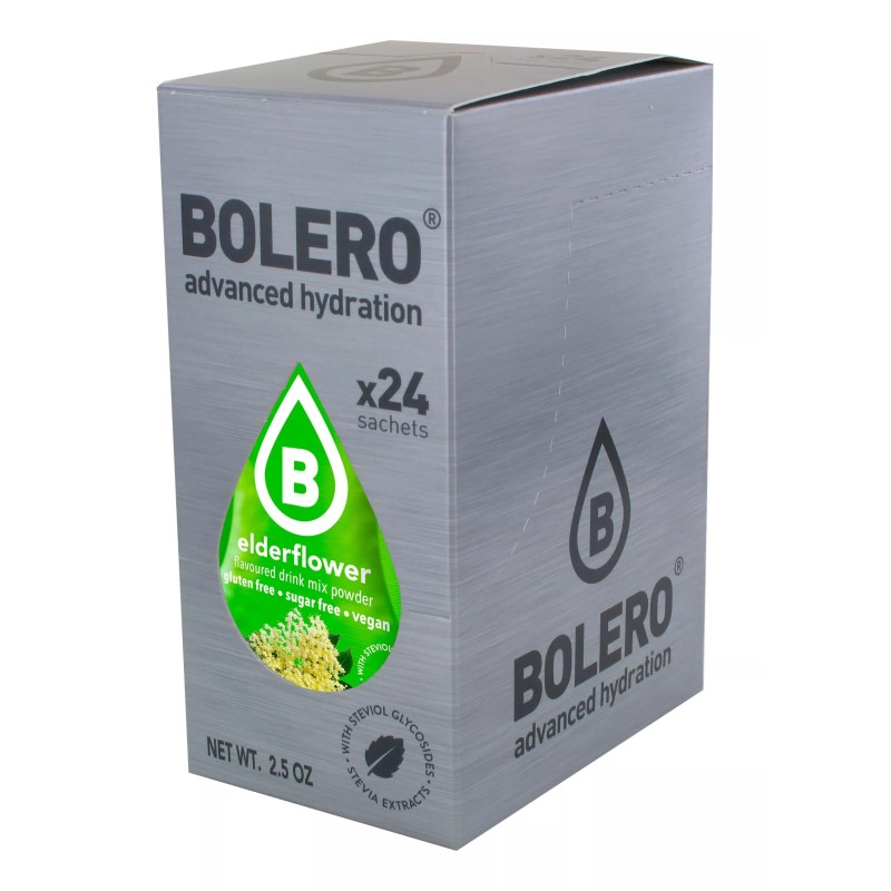 Elderflower - 24 Sachets (24x9g) makes 36L. of sugar free drink.- BOLERO®