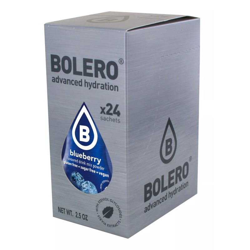 Blueberry - 24 Sachets (24x9g) makes 36L. of sugar free drink.- BOLERO®