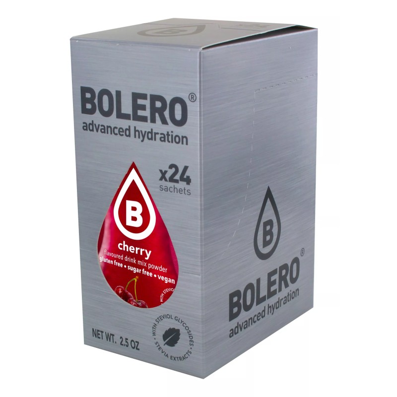 Cherry - 24 Sachets (24x9g) makes 36L. of sugar free drink.- BOLERO®