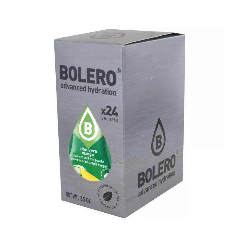 Aloe Vera+Mango - 24 Sachets (24x9g) makes 36L. of sugar free drink.- BOLERO®