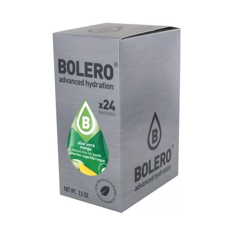 Aloe Vera+Mango - 24 Sachets (24x9g) makes 36L. of sugar free drink.- BOLERO®
