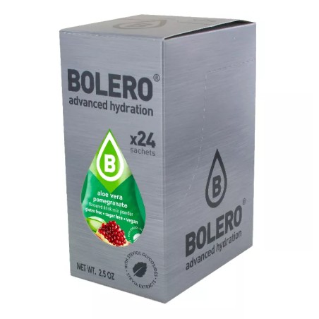 Aloe Vera+Pomegranate - 24 Sachets (24x9g) makes 36L. of sugar free drink.- BOLERO®