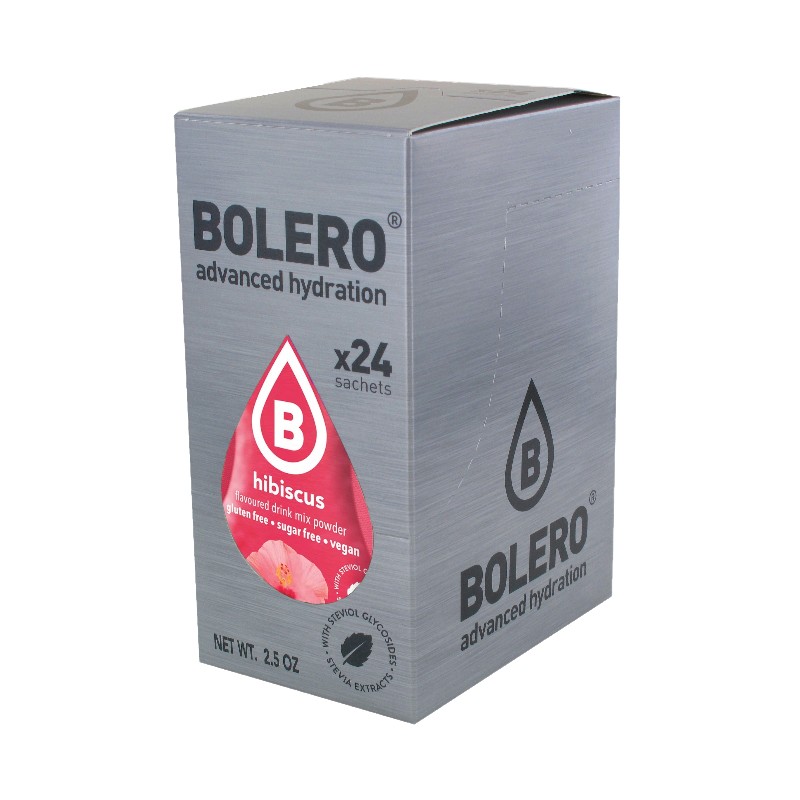 Hibiscus - 24 Sachets (24x9g) makes 36L. of sugar free drink.- BOLERO®