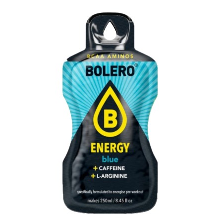 `Energy Blue - 7g Sachet makes 250ml of ready sugar-free energetic drink rich in vitamins- BOLERO®
