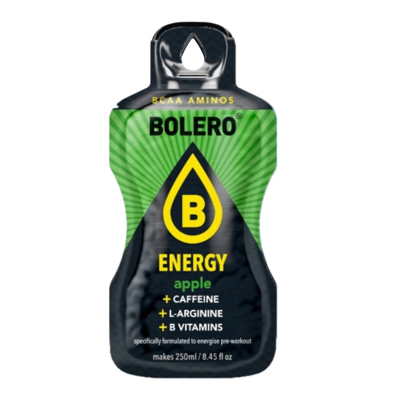 `Energy Apple - 7g Sachet makes 250ml of ready sugar-free energetic drink rich in vitamins- BOLERO®
