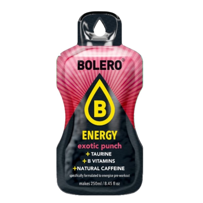 `Energy Exotic Punch - 7g Sachet makes 250ml of ready sugar-free energetic drink rich in vitamins- BOLERO®