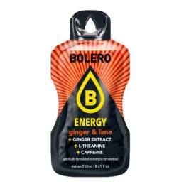 `Energy Ginger+Lime - 7g Sachet makes 250ml of ready sugar-free energetic drink rich in vitamins- BOLERO®