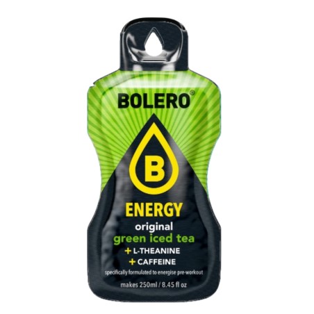 `Energy Green Iced Tea - 7g Sachet makes 250ml of ready sugar-free energetic drink rich in vitamins- BOLERO®