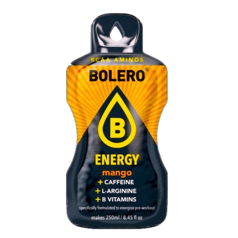`Energy Mango - 7g Sachet makes 250ml of ready sugar-free energetic drink rich in vitamins- BOLERO®