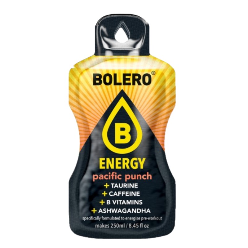 `Energy Pacific Punch - 7g Sachet makes 250ml of ready sugar-free energetic drink rich in vitamins- BOLERO®