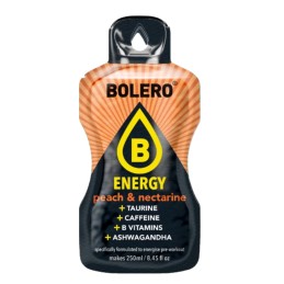 `Energy Peach+Nectarine - 7g Sachet makes 250ml of ready sugar-free energetic drink rich in vitamins- BOLERO®