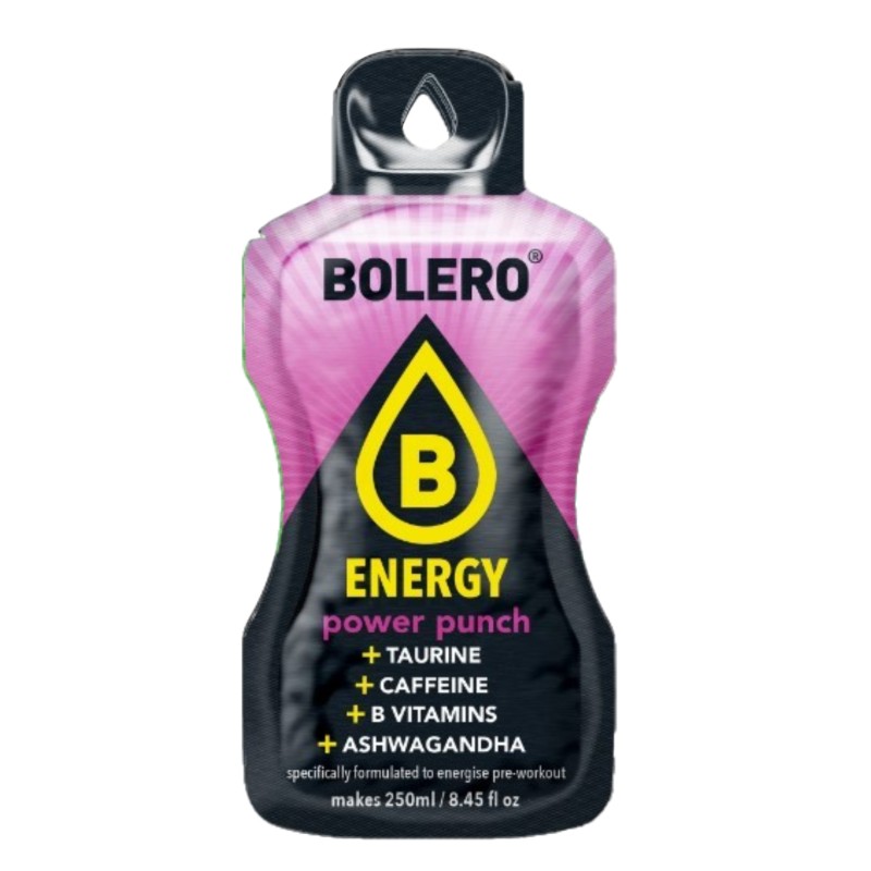 `Energy Power Punch - 7g Sachet makes 250ml of ready sugar-free energetic drink rich in vitamins- BOLERO®