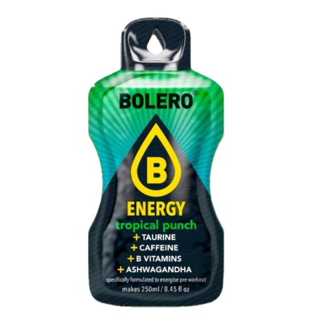 `Energy Tropical Punch - 7g Sachet makes 250ml of ready sugar-free energetic drink rich in vitamins- BOLERO®