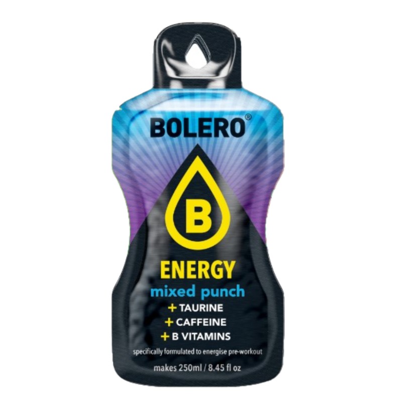 `Energy Mixed Punch - 7g Sachet makes 250ml of ready sugar-free energetic drink rich in vitamins- BOLERO®