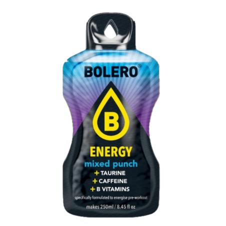 `Energy Mixed Punch - 7g Sachet makes 250ml of ready sugar-free energetic drink rich in vitamins- BOLERO®
