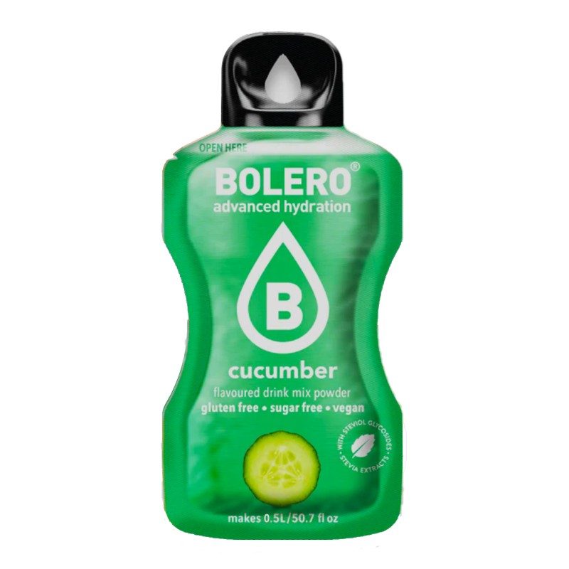 Cucumber - 3g Sachet makes 500ml of ready sugar-free drink - BOLERO®