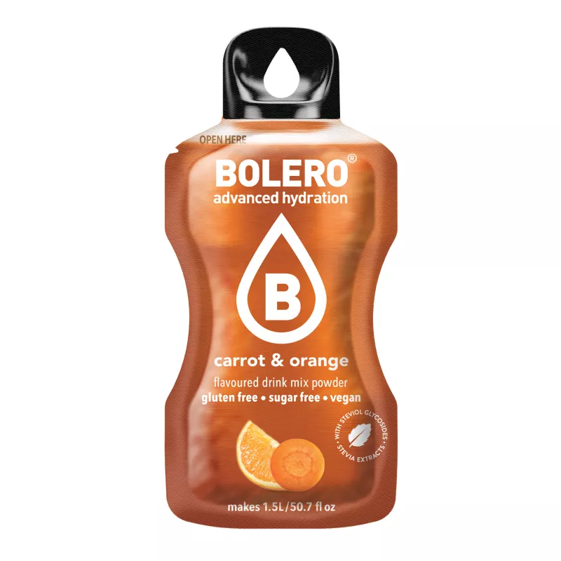 Carrot+Orange - 9g Sachet for 1500ml of ready sugar-free drink - BOLERO®