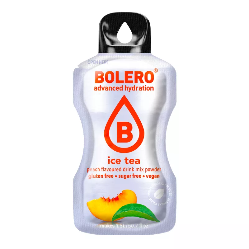 Ice Tea Peach - 8g Sachet for 1500ml of ready sugar-free drink - BOLERO®