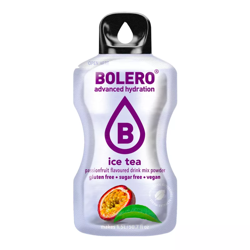 Ice Tea Passion Fruit  - 8g Sachet for 500ml of ready sugar-free drink - BOLERO®