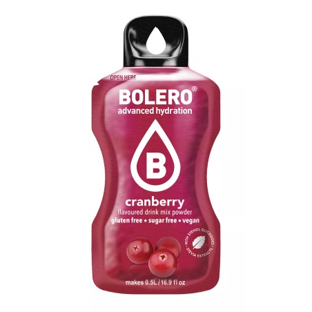 Cranberry - 3g Sachet for 500ml of ready sugar-free drink - BOLERO®
