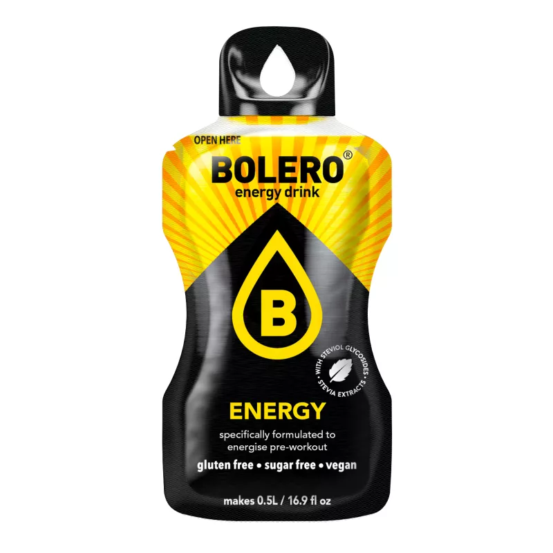 Energy - 10g, Sachet for 500ml of ready sugar-free energetic drink - BOLERO®
