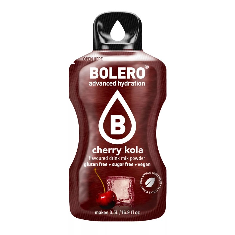 Cherry+Cola - Box of 12 Sachets (12x3g) sugar-free drink - BOLERO®