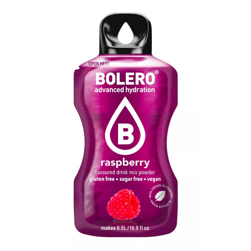 Raspberry - Box of 12 Sachets (12x3g) sugar-free drink - BOLERO®